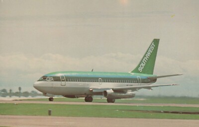 SOUTHWEST AIRLINES BOEING 737-200 FLUGZEUG POSTKARTE FLUGZEUG AER LINGUS LEASE