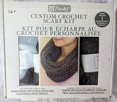 Make Market Custom Crochet Scarf Kit - Makes One Crocheted Scarf - New, Sealed