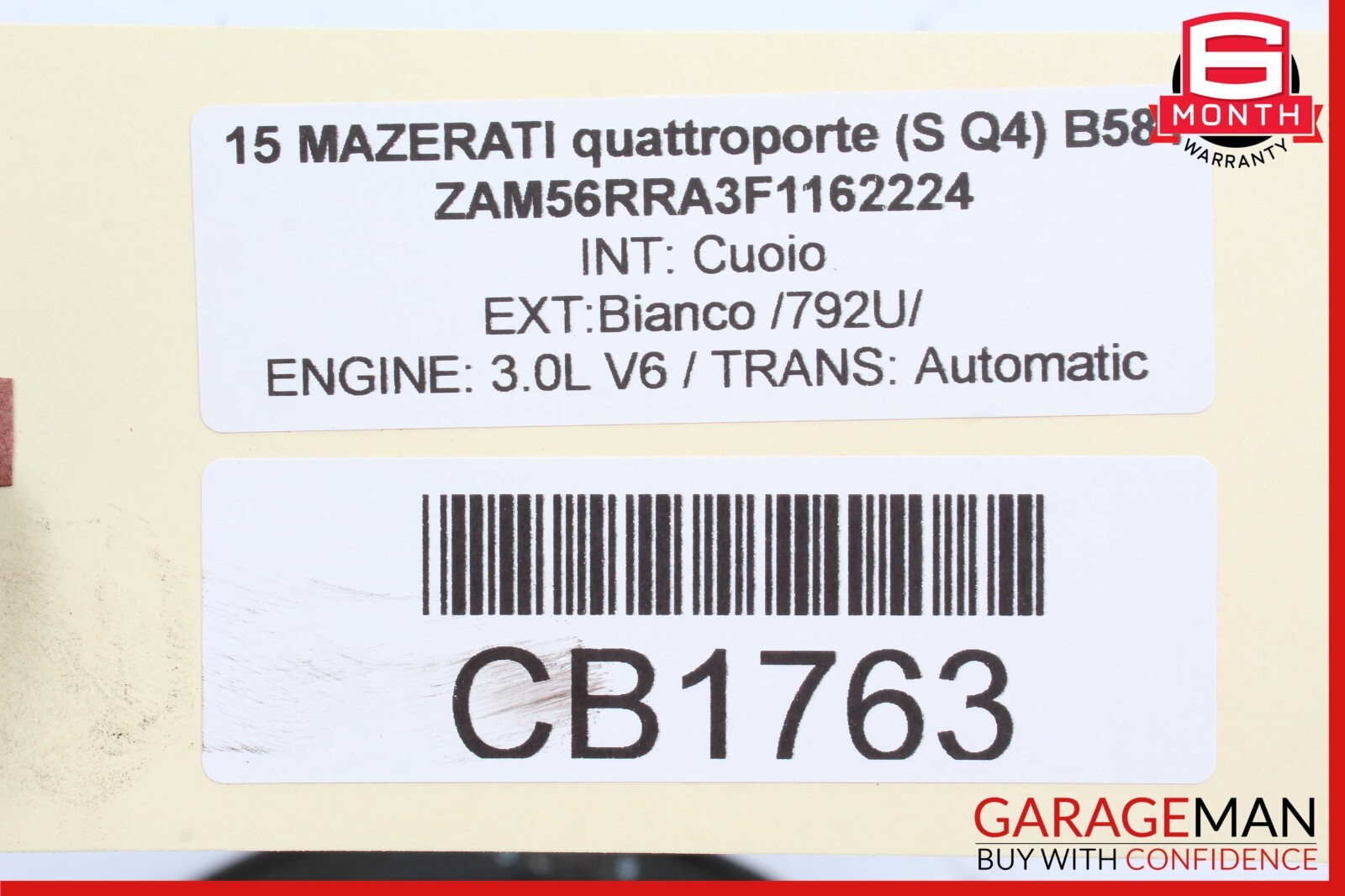 14-17 Maserati Quattroporte Rear Left Side Spindle Knuckle Hub Bearing OEM