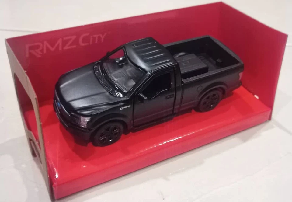 Ford F150 1:36 Pickup Modelo Coche Diecast Vehículo de Juguete Artículo Caliente en Negro Mate Foto 2 de 3