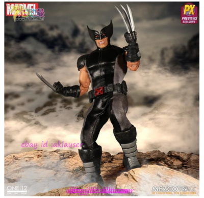 Mezco Toyz 1/12 PX Marvel X-Man Wolverine Action Figure Toy Model