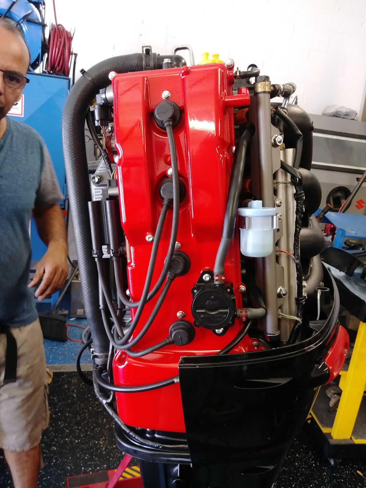 SUZUKI 140 DF140 OUTBOARD motor rebuild Black / white 20"or 25" ROT OR