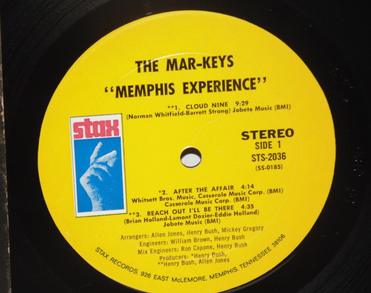 MAR-KEYS Memphis Experience LP VG+ Plays Well 1971 Stax