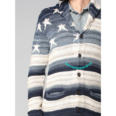 DENIM & SUPPLY RALPH LAUREN FLAG GRAPHIC CARDIGAN SWEATER
