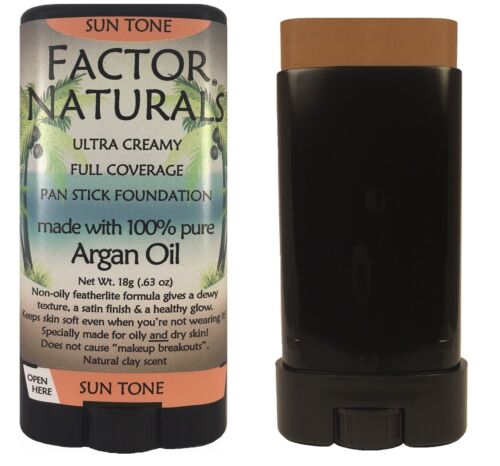 Factor Naturals Sun Tone 137 Pan stick foundation with Argan oil Made in the USA - Picture 2 of 4