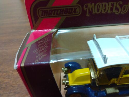 VTG Matchbox 1984 Models of Yesteryear Y25 1910 RENAULT TYPE AG-JAMES NEALE NIB - Picture 11 of 20