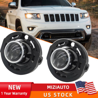 For 2014-2018 Jeep Grand Cherokee Front Lamps Pair Front Bumper Fog Lights Clear