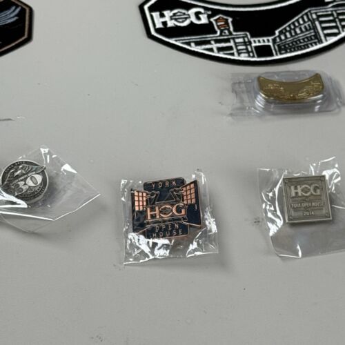 Harley-Davidson H.O.G. Member lot of 11 Patches & 14 Pins puls Keychain USA - Picture 8 of 9