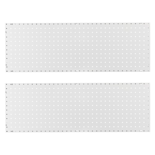 2PCS Metal Pegboard Kit Peg Board Pegboard Garage Wall Organizer 30*88cm White - Picture 11 of 11
