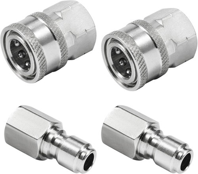 #ad 4PCS Pressure Washer Quick Connect Fittings 3 8 Inch Adapter Set for Cleaning $36.93