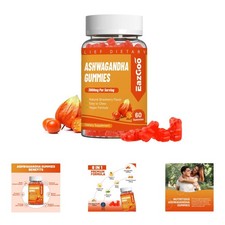 Sugar-Free Ashwagandha Gummies - Adult Stress Relief with Essential Nutrients