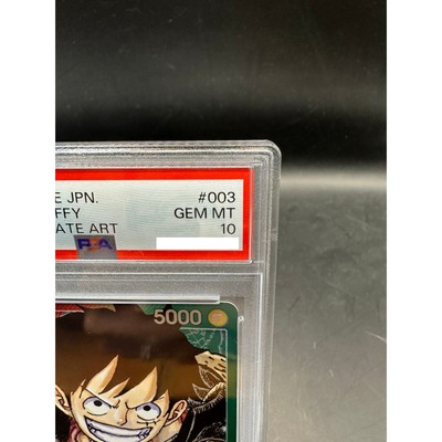 PSA 10 Monkey D Luffy OP01-003 Leader Parallel Romance Dawn ONE