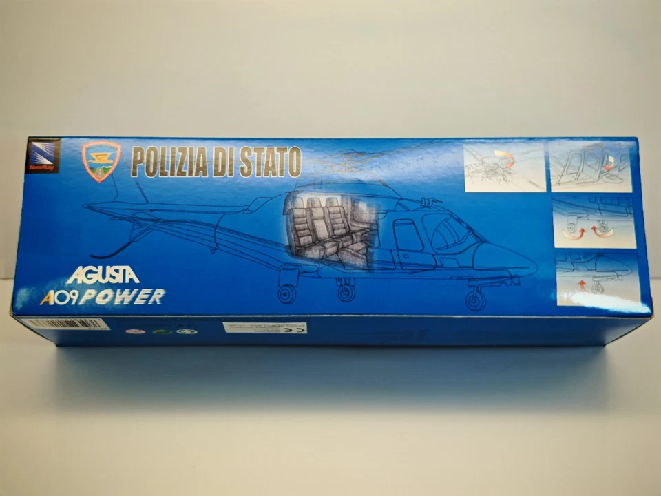 MODELLINO STATICO NEW RAY ELICOTTERO AGUSTA WESTLAND AW109 POLIZIA SCALA 1/43 - Immagine 4 di 4