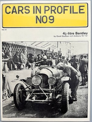 Bentley Cars in Profile No. 9: 4 1/2 litre Bentley book