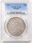 1921 $1 Morgan Silver Dollar AU50 PCGS 58362942