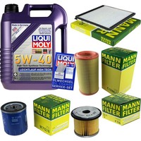 Inspektionskit Filter Liqui Moly ÖL 5L 5W-40 FüR CitroëN Berlingo Mf 1.9 D 1.8