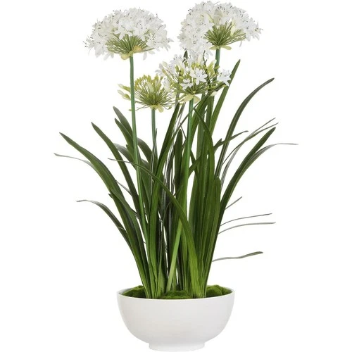 Uttermost 60221 Purity Agapanthus Green and White Centerpiece - Picture 2 of 4