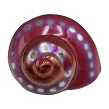 Dilkes-Hoffman Studio Ceramics Pink Gold Shell Figurine Margaret River WA 