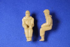 2 Hard Plastic Seated Figures - Very Good Condition