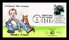 US COVER SLINKY TOY CRAZE 1940S CELEBRATE CENTURY FDC PUGH HAND PAINTED