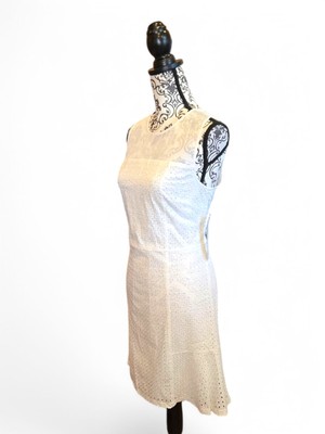 White Eyelet Lace Dress Dkny Sleeveless Eyelet Dress NWT DKNY Sleeveless Eyelet A-line Knee Length White Eyelet Lace Dress Dkny Sleeveless Eyelet Dress NWT DKNY Sleeveless Eyelet A-line Knee Length