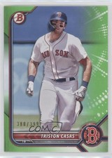 2022 Bowman Prospects Neon Green Border 380/399 Triston Casas #BP-81 0ps8