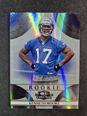 2008 Donruss Threads #203 Kenneth Moore Retail Rookies #/999 Lions NFL Card