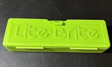 Hasbro 2014 Lite Brite Replacement Pegs With Green Travel Case Storage Box Toys