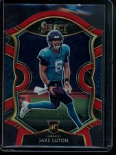 2020 Panini Select Jake Luton Red Prizm Die Cut Rookie Jacksonville Jaguars #98
