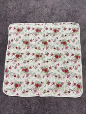 First Impressions Baby Girl Blanket Receiving Swaddle Pink Floral Green Security