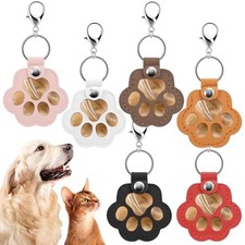 6PCS Pet Hair Keepsake Keychain   Transparent Memorial Keychain for Dog  Cat