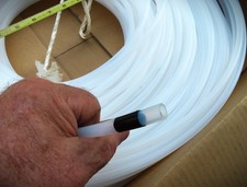TEFLON TUBING PTFE 6 MM ID x 9 MM OD 1.5 MM WALL 443 FT, USA MADE, NEW OPEN BOX