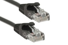 Cat6 Ethernet Patch Cable, Snagless, UTP, 5 ft, Black