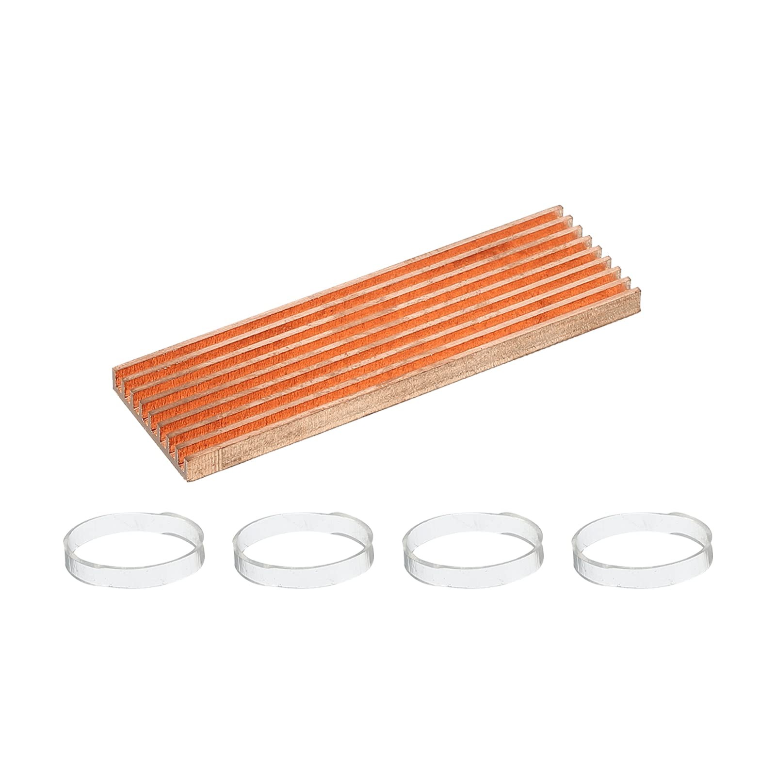 Dissipateur Thermique M.2 Cuivre 70mm Anti Surchauffe pour SSD de PC Portable Gaming