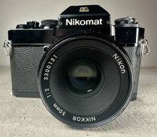 NIKON Nikomat EL - F Mount 35mm SLR - Nikon Nikkor f:2/50mm lens VIDEO 445