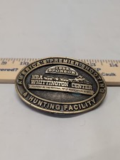 1995 NRA WHITTINGTON CENTER AMERICA'S PREMIER SHOOTING HUNTING BELT BUCKLE