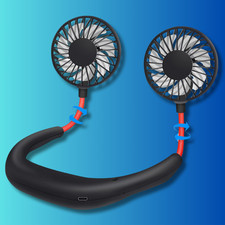 NEW Neck Summer Cool Handheld Turbo Fan 3 Speed Rechargeable Cooling Fan USB