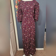Old Navy Cutout Smocked Back Maxi Shift Dress With Slit Plus Size 4X