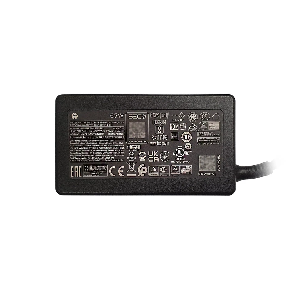 HP 550 530 250 255 65W ADAPTER 4,5MM X 3,0MM NETZTEIL - Bild 4 von 4