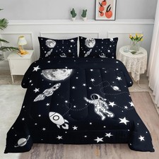 Astronaut Space Rocket Comforter Set 3D Printed Bedding Set with 1 Comforter ...