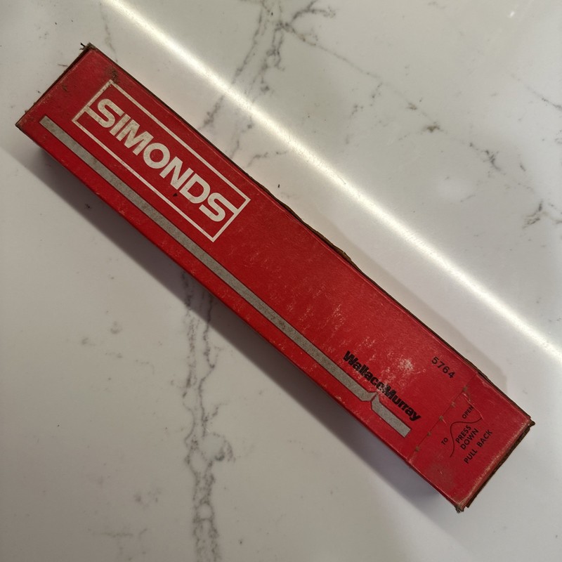 Simonds Nucut, 8" Knife Bastard File (Box of 12).  New!  73-501500. USA