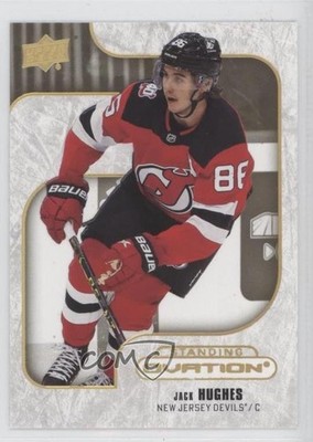 2022-23 Upper Deck Ovation Standing Gold Spectrum 157/250 Jack Hughes #92 0k0r