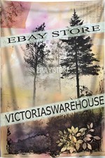 Moody Pines Tapestry Purple Sky modern home accent 59X82 in