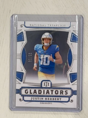 2024 National Treasures Justin Herbert Gladiators #GL-JHT /50 Chargers