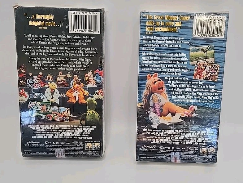The Muppet Movies Lot Of 2  - Miss Piggy, Kermit (VHS, 1999) Sealed Package NOS  - Image 4 of 4