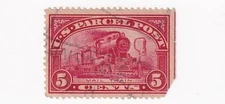 STAMP SCOTT Q5 "Mail Train" 5 CENT  1912 US PARCEL POST USED FAULT - JJ