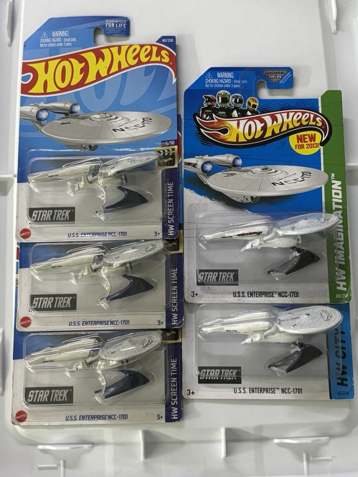 Hot Wheels ЛОТ из 5 товаров Star Trek США Enterprise NCC-1701 - Изображение 2 из 4