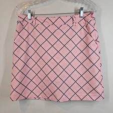 Nivo by Lanctot Golf Skort Women’s Sz 4 Argyle Houndstooth Pockets Pickleball