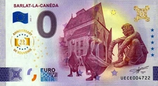 Zero Euro Note - 0 Euro - France - Sarlat-la-Caneda 2025-7 Anniversary