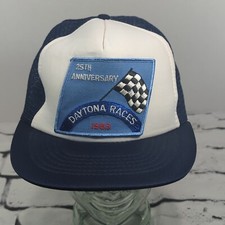 Daytona Races 25th Anniversay Patch Vintage Snapback Hat Adjustable Ball Cap